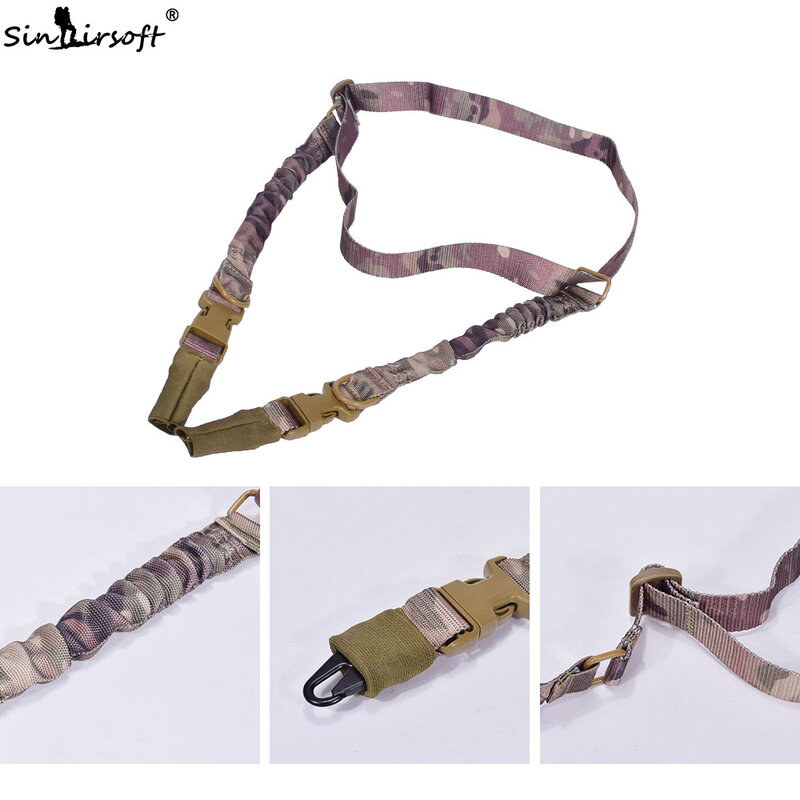 SINAIRSOFT Military Tactical Two 2 Point Sling Adjustable Double Point Rope Lanyard  Rifle Strap For CS,Hunting Airsoft Sling