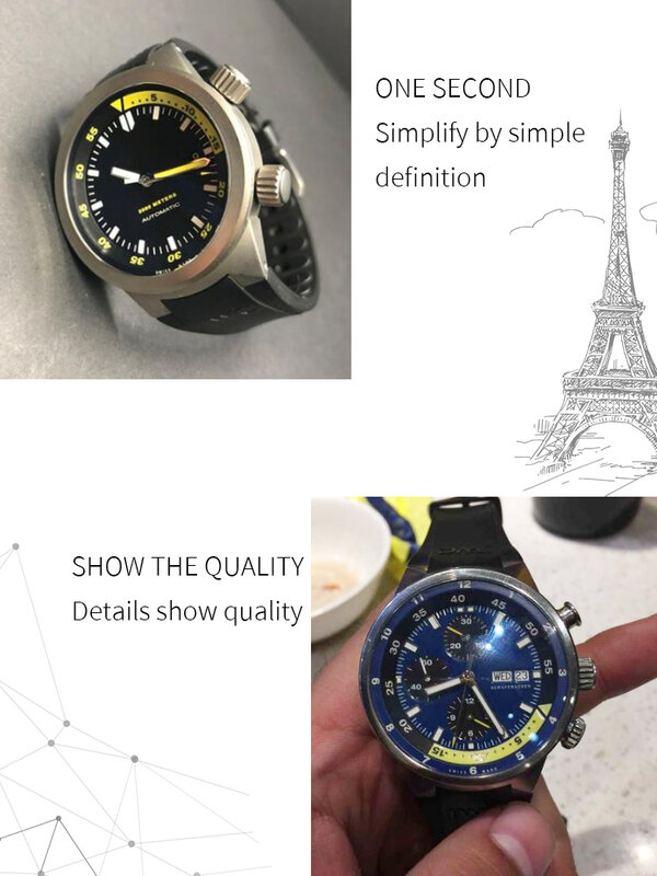 26*16mm wodoodporny pasek do zegarka z gumy silikonowej do zegarka IWC automatyczny mężczyzna Ocean IW354807 IW353804 czarny z narzędziami