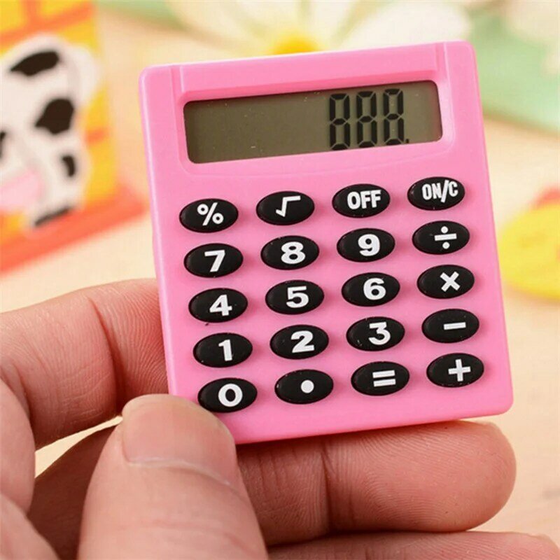 Boutique papeterie petite calculatrice carrée personnalisée Mini couleur bonbon école et bureau électronique calculatrice créative