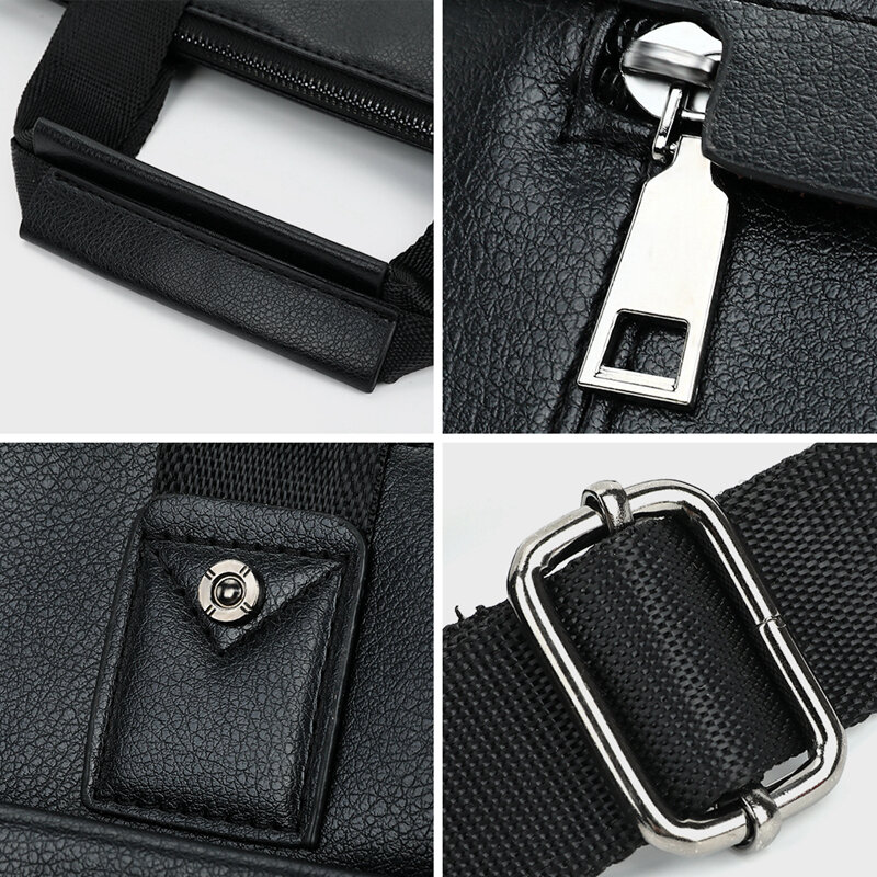 VICUNA POLO 상위 판매 패션 간단한 점 유명 브랜드 비즈니스 남성 서류 가방 가죽 노트북 가방 캐주얼 남자 가방 어깨 가방