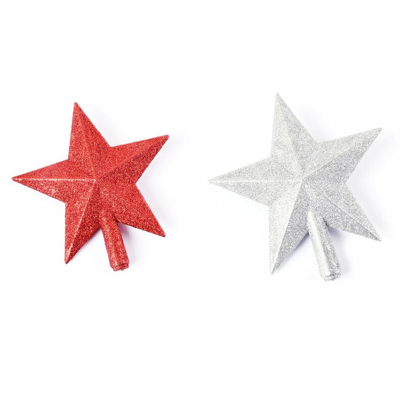1Pc Exquisite Christmas Ornament Beautiful Tree Star Five-point Star Christmas Tree Decor for Home Xmas Tree Ornaments