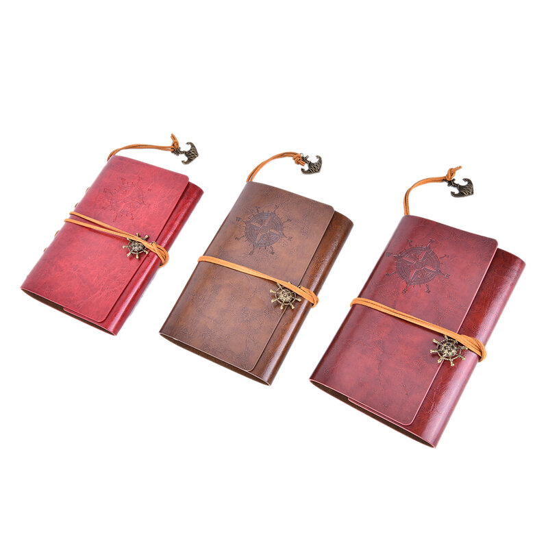 New Replaceable Traveler Notepad book Leather Cover Blank Notebook Journal Diary Diary Book NoteBook Vintage Pirate Note Book