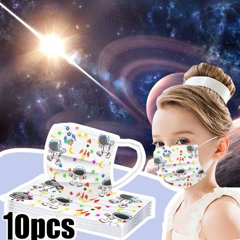 10/20/50/100 pces crianças criança descartável dos desenhos animados boca máscara respirável das crianças não tecidos máscara grossa rosto quente earloop máscara 2020