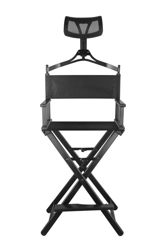 Современное портативное алюминиевое кресло руководителя с подголовником, портативное складное кресло визажиста/менеджера для лучшего отд...