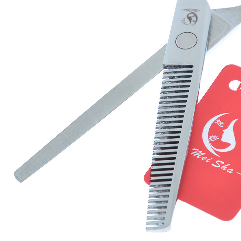 Meisha 6 polegada profissional salão de cabelo tesoura corte kit barbeiro desbaste tesouras 440c cabeleireiro estilo ferramenta a0170a