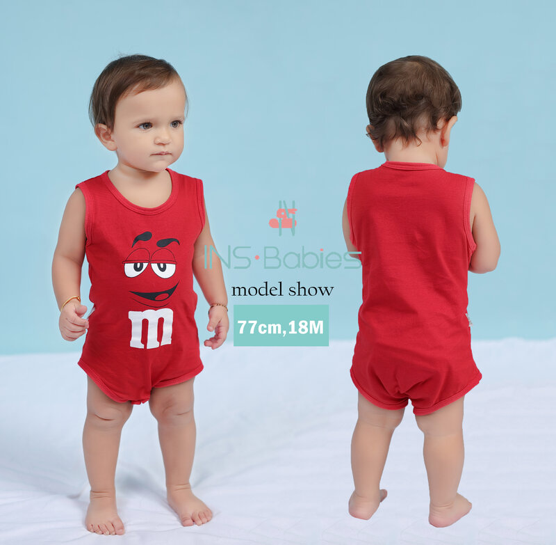 Baby Zak Scheet Zomer Puur Katoen Vest Kleding Baby Boy Mouwloze Cartoon Bodysuit 2020 Nieuwe Kleding Pasgeboren Meisje Klimmen Pyjama