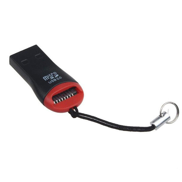 2 Pembaca USB 2.0 Micro SD SDHC TF Flash Reader Adaptor Mini untuk Aksesori Laptop