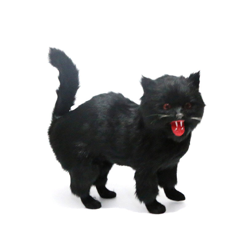 할로윈 장식 할로윈 고양이 시뮬레이션 동물 모델 장식 인형 수공예 홈 크리 에이 티브 소프트 장식