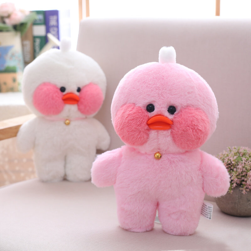 30cm Cartoon Cute LaLafanfan Cafe Duck Plush Toy Stuffed Soft Kawaii Duck Doll Animal Pillow Birthday Gift for Kids Children