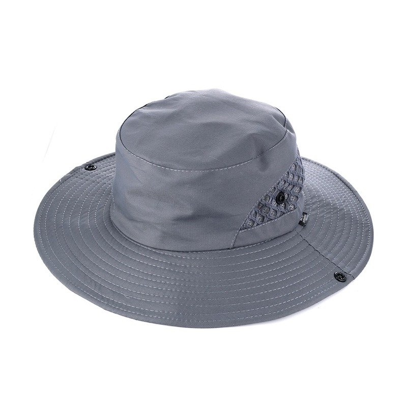 Кекаnew Topi Matahari Santai Topi Memancing Olahraga Luar Ruangan Topi Nelayan Sejuk Jaring Topi Matahari Pria Topi Pelindung Matahari 3 Warna