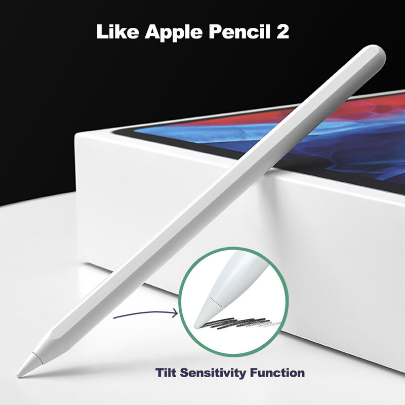 Dla iPad ołówek z palmami odrzucenia, aktywny ołówek Apple ołówek dla (2018-2021) Apple iPad Pro ,iPad Air3/ 4, iPad 6/7/8th Gen