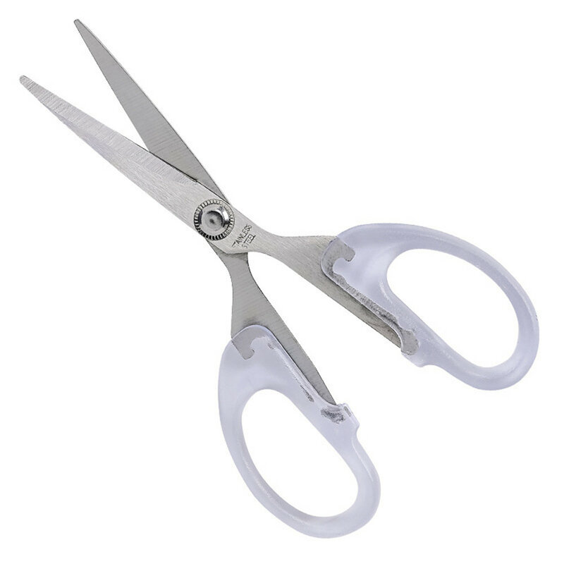 Ins Style Transparent Scissors DIY Hand Account Paper Cutter Utility Knife Portable Scissors Cutting Tools Office Supplies