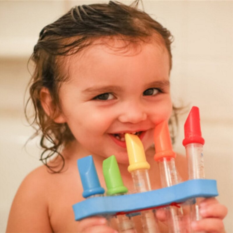 Juguete de flauta de agua para niños, bañera con flautas de agua de colores, sonidos de música divertidos, juguete de baño para Baby Shower, Color aleatorio, 1 unidad