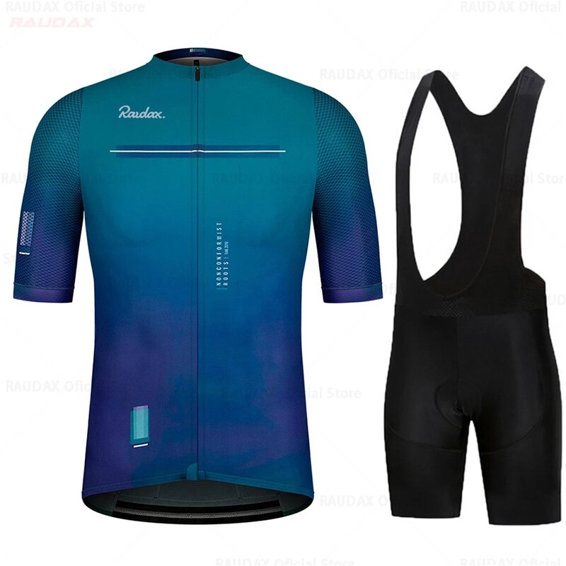 Niebieski 2022 nowy zestaw koszulek rowerowych z krótkim rękawem mężczyzna odzież rowerowa MTB Mountain odzież rowerowa odzież Maillot Ropa Ciclismo Hombre