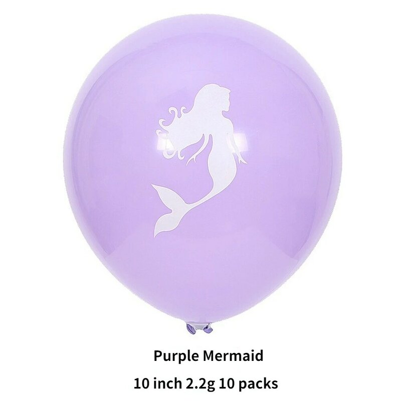 Ballon sirène mignon en forme de pleine lune pour bébé de 1 an, décoration de fête d'anniversaire pour enfants, coque en aluminium, vente en gros
