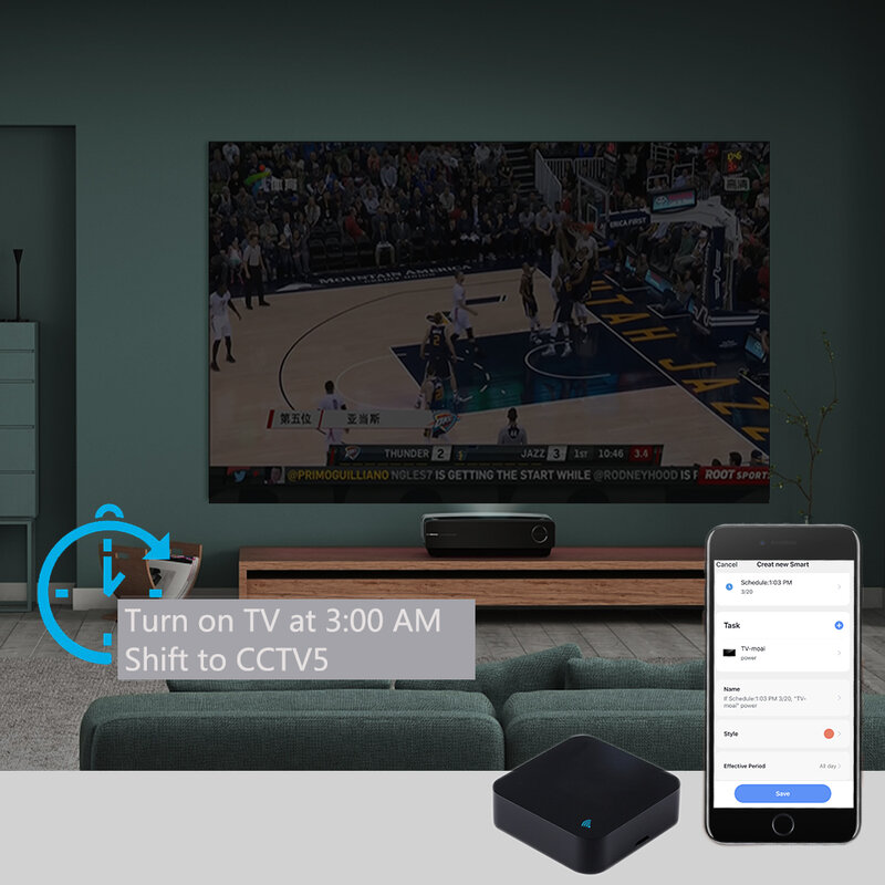 Telecomando IR Smart wifi universale Tuya a infrarossi per smart home Control per TV DVD AUD AC funziona con Amz Alexa Google Home