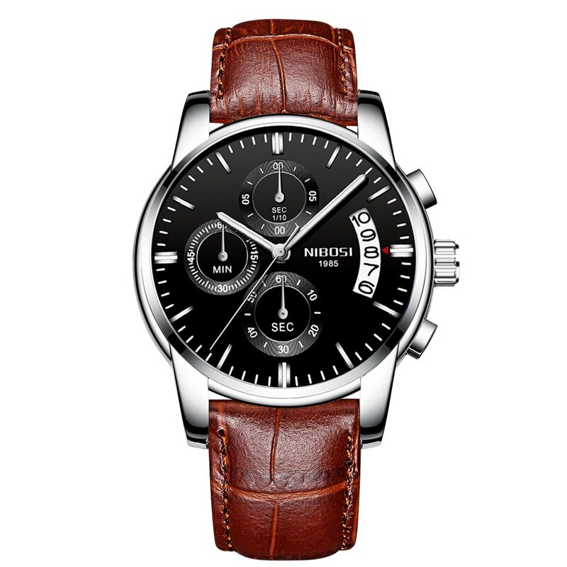 Nibosi 2019 Luxe Mannen Quartz Horloges Lichtgevende Waterdicht Militaire Sport Horloge Mannelijke Horloges Relogio Masculino