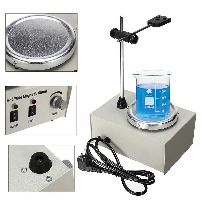 Agitador magnético com aquecimento, máquina de laboratório com placa quente de 79-1 110 ml, agitador magnético, controle duplo de laboratório, misturador para agitação