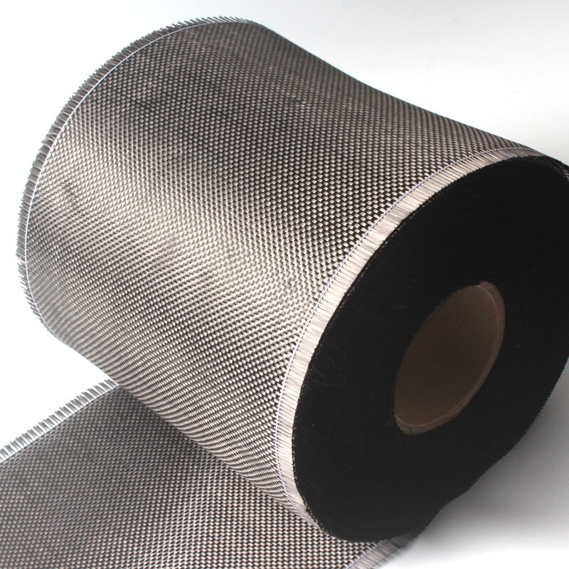 Fibra de carbono 3K de 0,2 m de ancho, hilo de carbono tejido, tela de refuerzo multicapa, 200g/m2