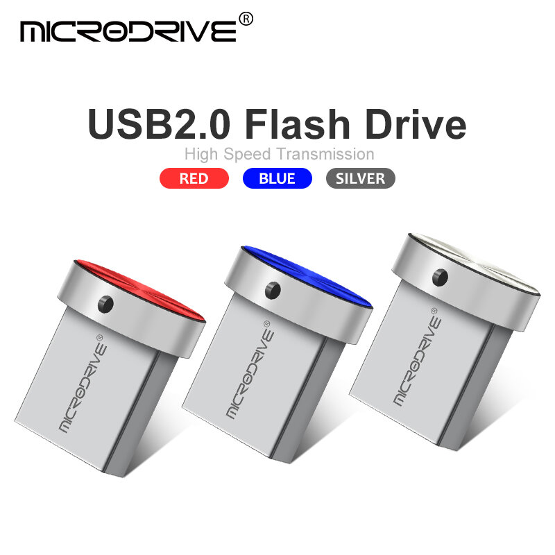 Mini clé USB 2.0 en métal, support à mémoire de 4GB 8GB 16GB 32GB 64GB 128GB, lecteur Flash, livraison gratuite