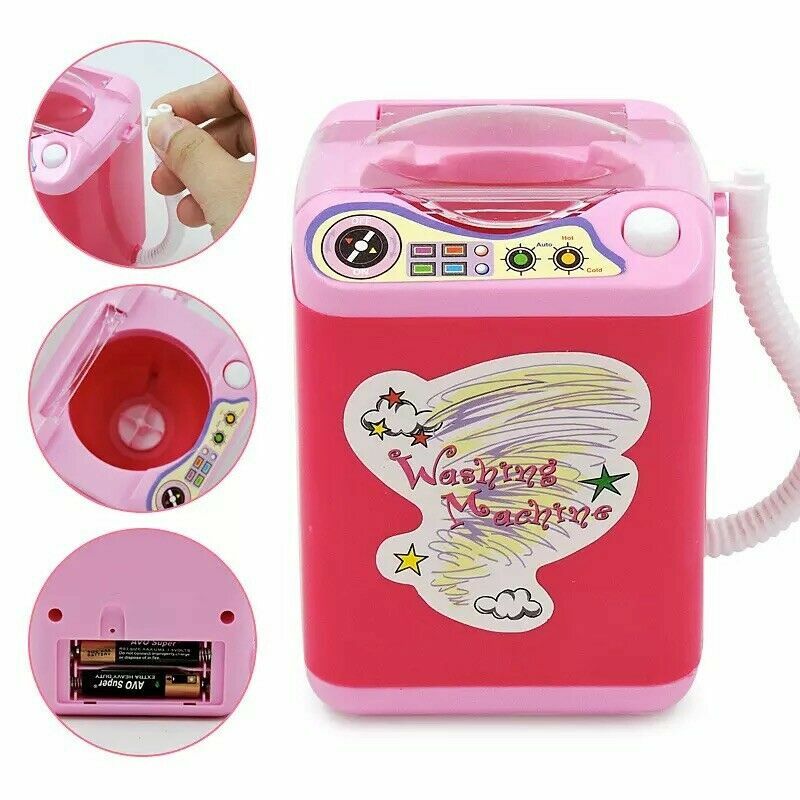 2020 Mini elektryczna pralka gąbka kosmetyczna makijaż szczotki czyszczące umyć zabawki