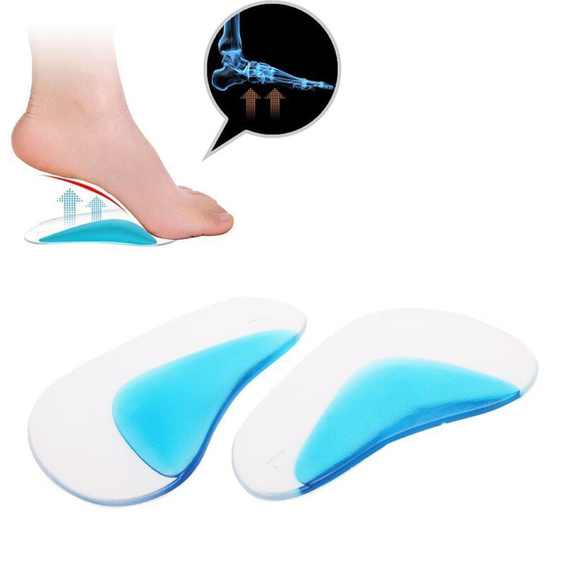 Almohadillas deportivas para pies de Palma, soporte para arco plano, plantillas ortopédicas, soporte para pies planos, 1 par