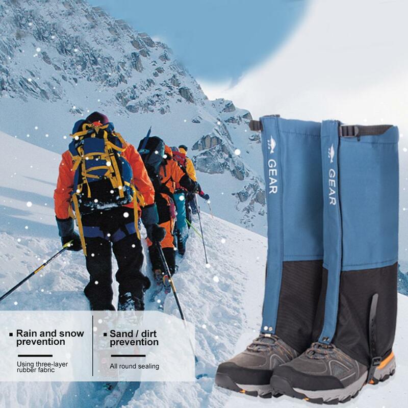 Unisexกันน้ำขาครอบคลุมLegging GaiterปีนเขาCamping Ski Boot Travelรองเท้าป้องกันหิมะสำหรับSnowshoeingเดินป่าการล่าสัตว์