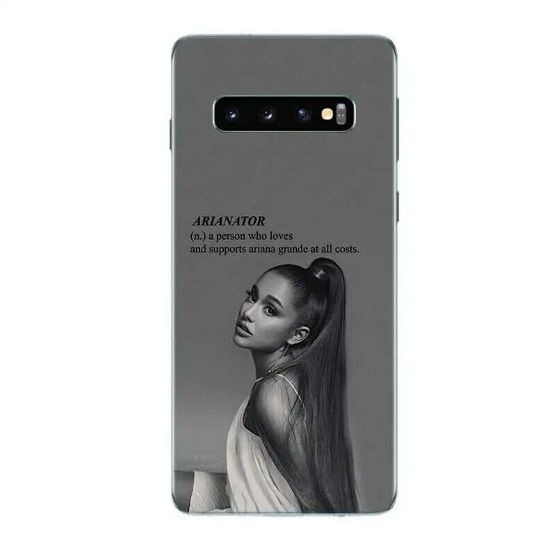 Мягкий тпу чехол Ariana Grande AG подсластитель для Samsung Galaxy S8 S9 J4 J6 A8 A6 Plus + J8 A7 A9 2018 Note 9 8 S6 S7 Edge корпус
