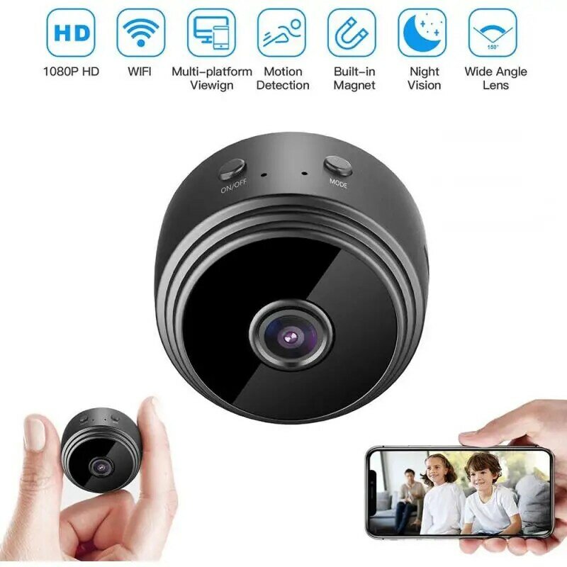 IP Wifi Mini kamera nadzór tajne kamery zdalne sterowanie monitorowanie ochronny zabezpieczający wykrywanie kamer 1080p