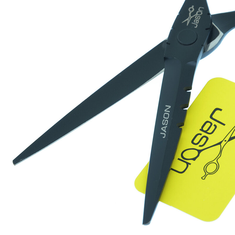 Tesoura profissional jason de cabelo, 5.5/6 polegadas, a0063d, para barbeiro, corte de cabelo, tesoura japonesa 440c, ferramentas de cabeleireiro