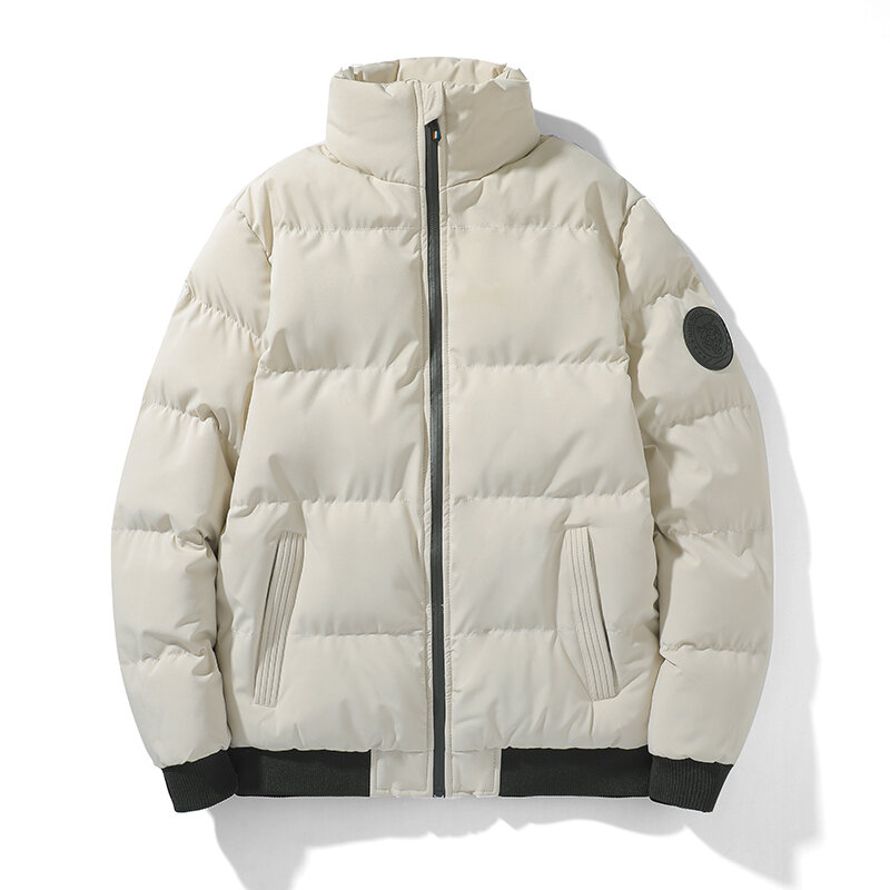 Novo inverno jaqueta casual grosso quente jaquetas parkas outono nova outwear à prova de vento moda térmica plus size parkas casaco