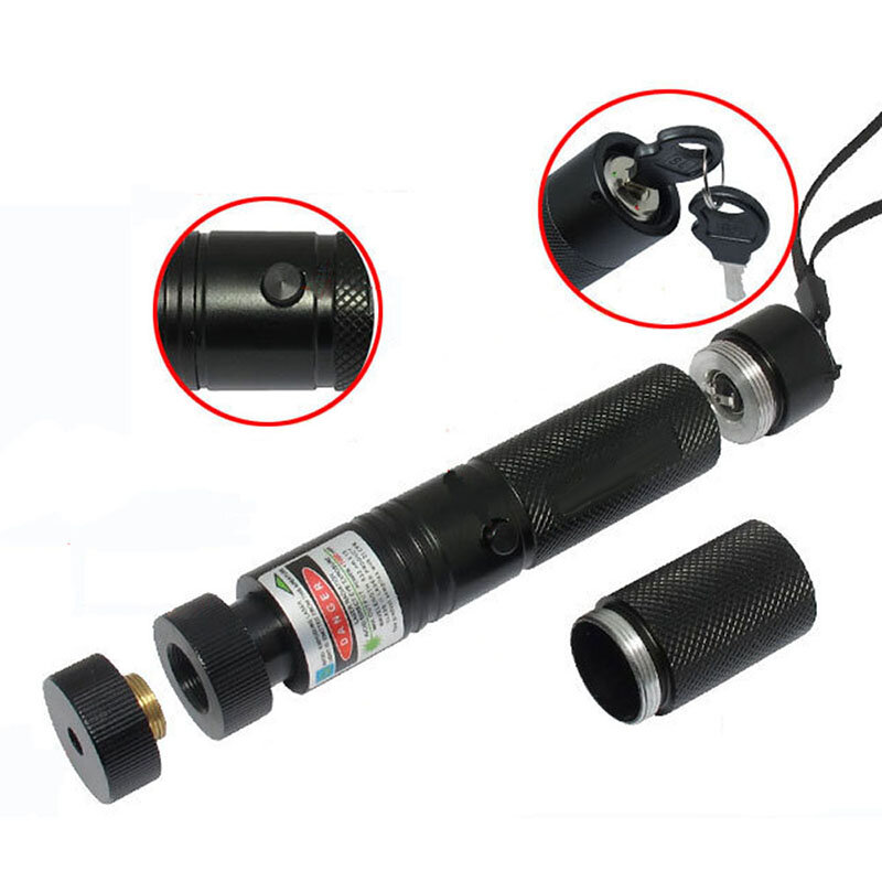 303 532nm Laser Pointer With Laser Head Visible Beam Light Adjustable Burning Match Lasers Pointer For Hunting