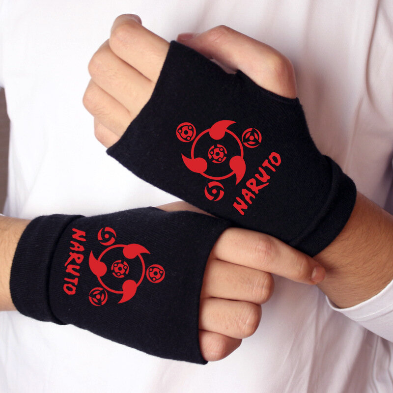 Half Finger Gloves Anime One Piece Attack On Titan Fairy Tail Sailor Moon Tokyo Ghoul Cosplay Cotton Fingerless Gloves