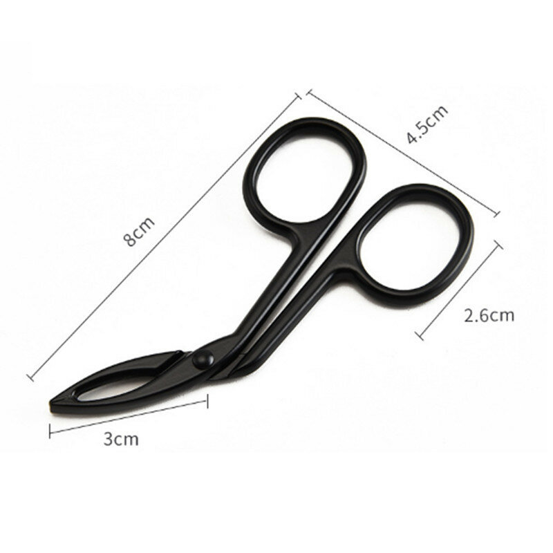 Hot Sale Practical Eyebrow Tweezers Face Hair Removal Make Up Scissors Durable Metal Cosmetic Trimmer Eyelash Clipper For Beauty