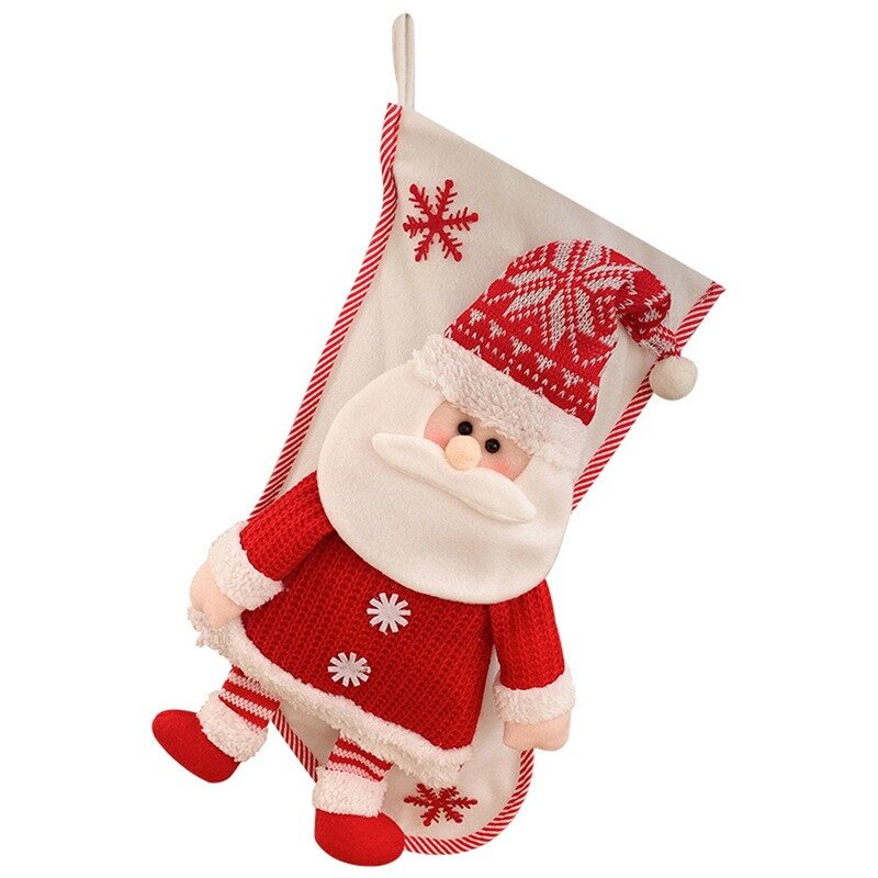 2021 weihnachten Süßigkeiten Taschen Samt Cartoon Santa Claus Socke Taschen Party Decor Home kinder Geschenk Weihnachten Socken Kordelzug Taschen
