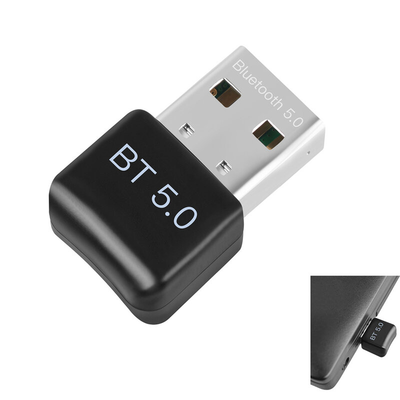 Adaptador inalámbrico USB Bluetooth 5,0 para ordenador, adaptador Dongle USB Bluetooth para PC, transmisor receptor Bluetooth