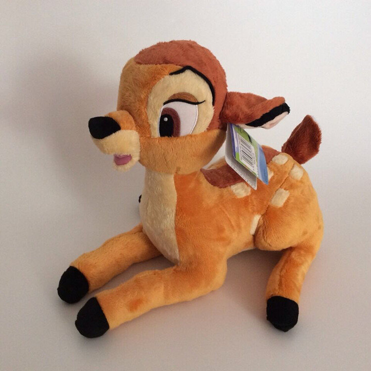 Poupées en peluche pour cadeau de noël, 30/40/55cm, adorable petit cerf de dessin animé, Bambi