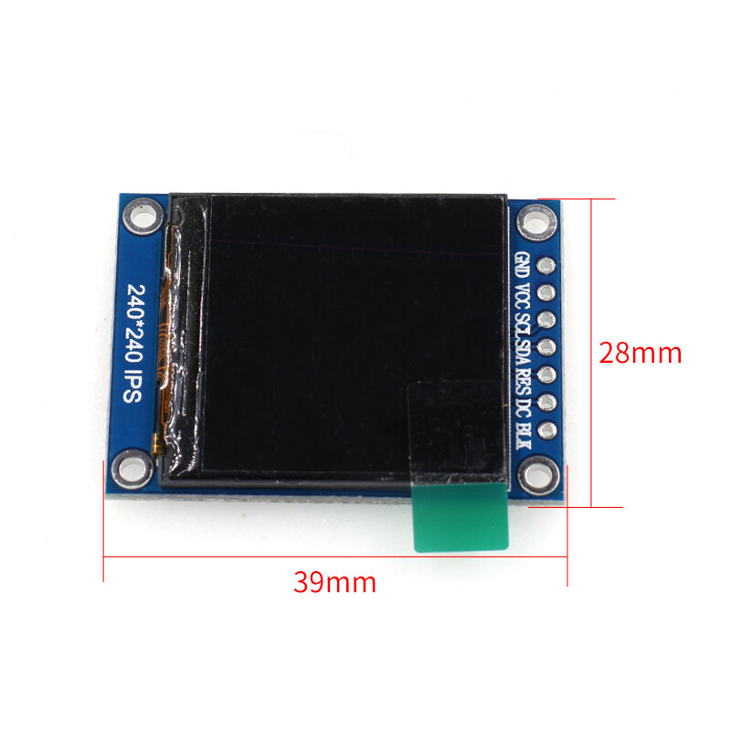 شاشة TFT LCD 1.3 بوصة عالية الدقة 65 كيلو ، محرك IC ST7789 ، 3.3 فولت ، 240 × 240 ، واجهة SPI لـ arduino