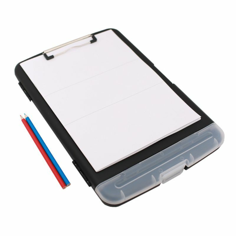 Multifunctional File Folder Organizer Clipboard Box Case Pen Holder Stationery