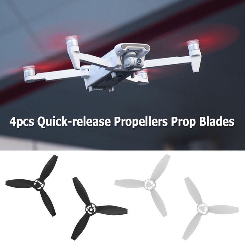 Stable ใบพัด Self-Tightening คาร์บอนไฟเบอร์ Props ใบมีดปีก Guard Drones อุปกรณ์เสริมสำหรับ Parrot Bebop 2 Drone