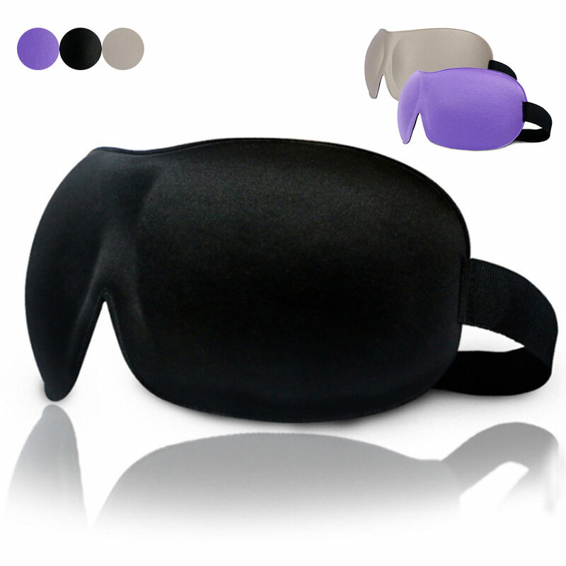 นุ่ม Eyemask ที่นอนนอนหลับ3D ผ้าปิดตาสำหรับกลางแจ้งนอนหลับพักผ่อน Blindfold สะพานจมูกป้องกัน