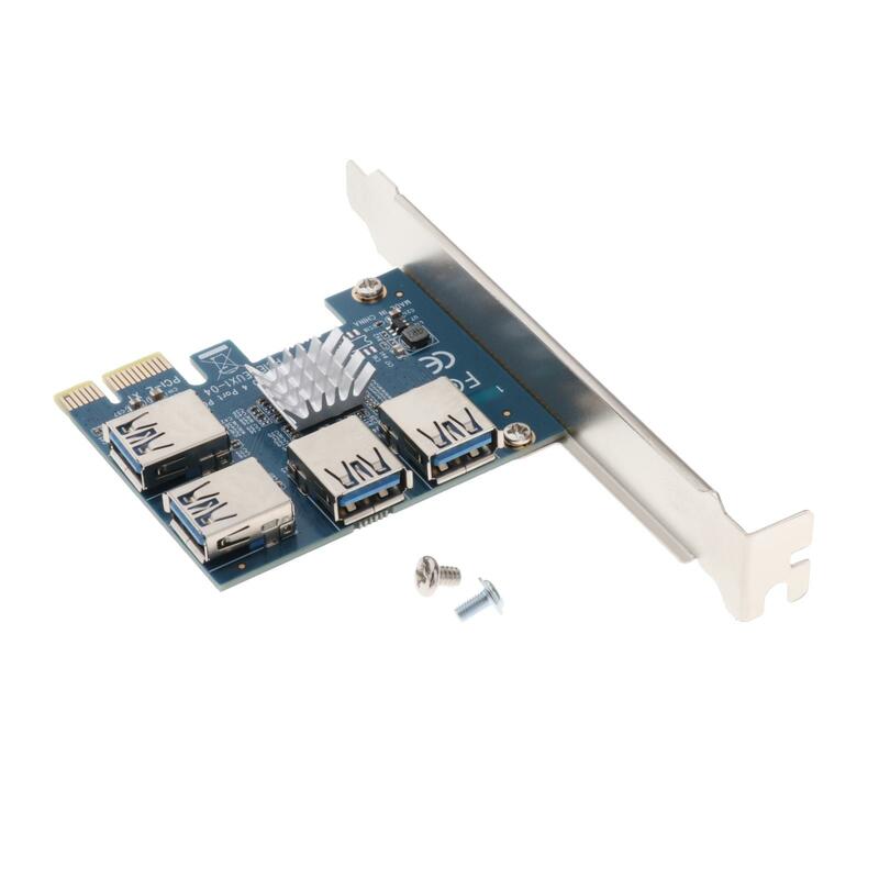 PCIE PCI-E 1 to 4 External PCI Express 16X Slots Riser Card Adapter Card