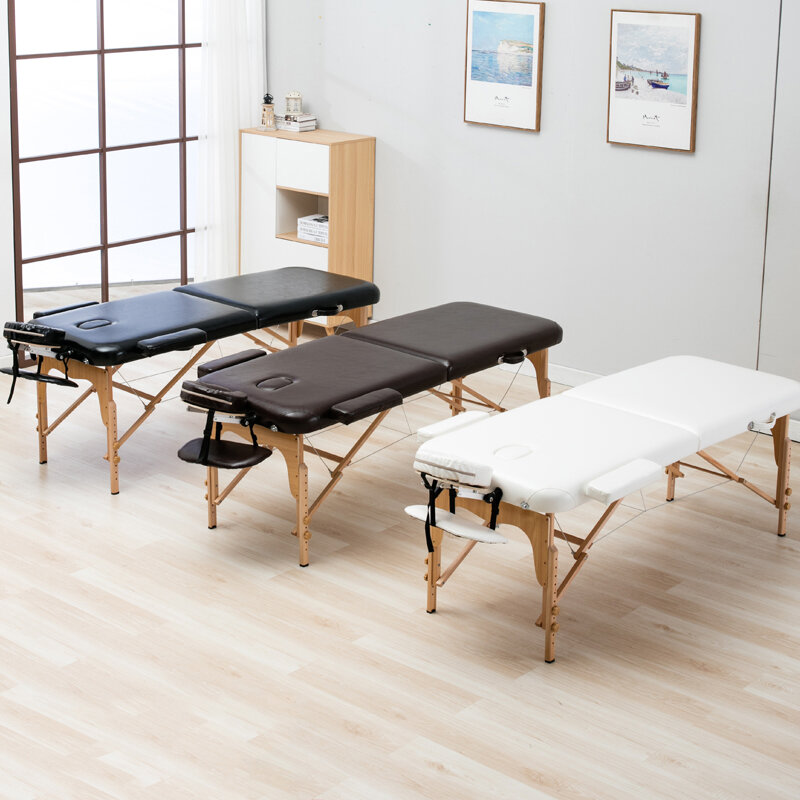 Складная кровать для красоты, 185 см, длина 70 см, ширина, профессиональные портативные массажные столы для спа, складные столы с сумкой, мебель...