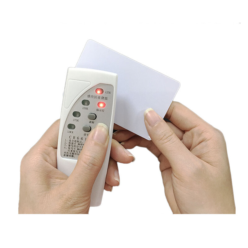 Lecteur de cartes Rfid portatif 125KHz, copieur, programmateur d'étiquettes d'identité avec indicateur lumineux