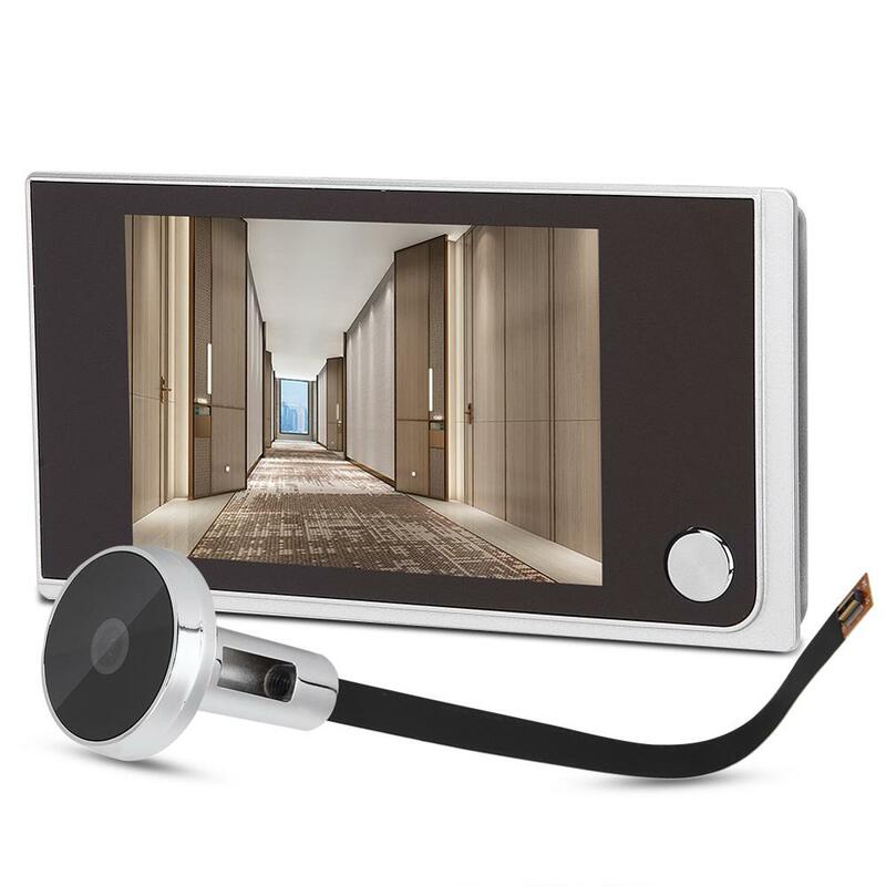 3.5 polegada de vídeo olho mágico digital porta câmera campainha 120 graus ângulo olho mágico espectador vídeo campainha da porta ao ar livre