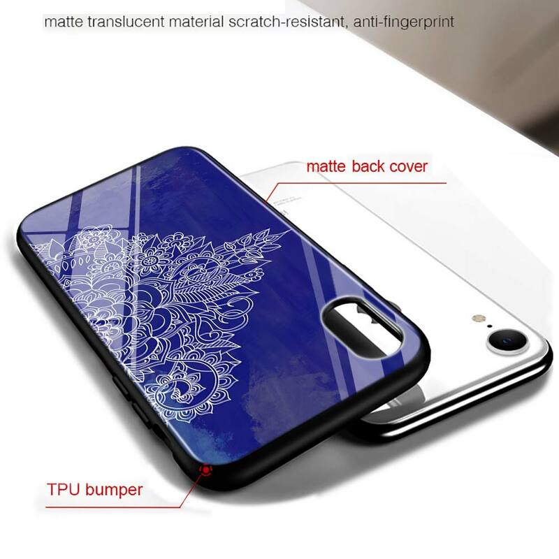 Black Cover Mandala Chakra Yoga for iPhone 11 11Pro X XR XS Max for iPhone 8 7 6 6S Plus 5S 5 SE Glossy Phone Case