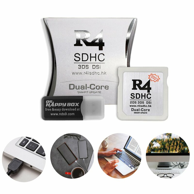 Verkauf R4 SDHC Adapter Secure Digital Speicher Karte Brennen Karte Spiel Karte Flashcard-basiert Durable Material Kompakte Und Tragbare Flashcard-basiert