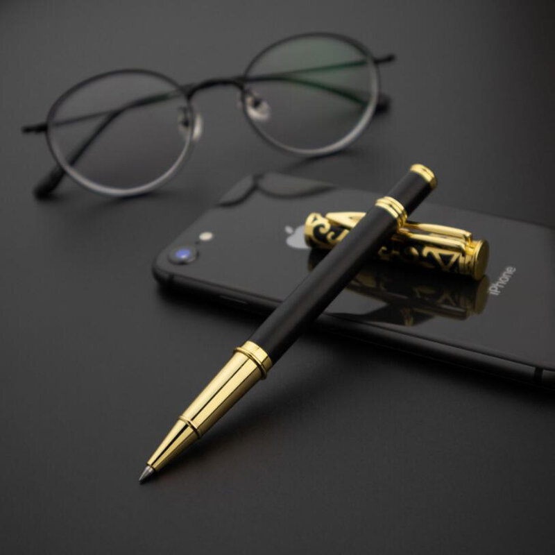 Design de moda de alta qualidade negócios homens esferográfica caneta escritório executivo escrita assinatura caneta comprar 2 enviar presente