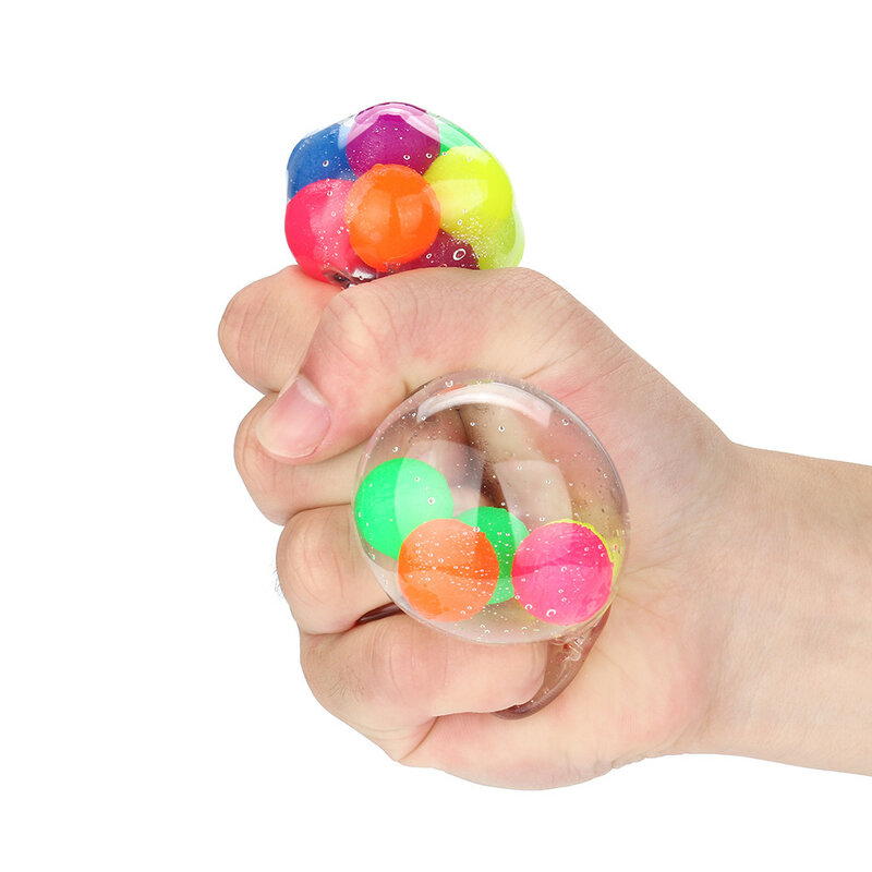 NO TÓXICO Color juguete sensorial Oficina Bola de estrés presión juguete para aliviar el estrés Fidget juguetes regalo antiestrés