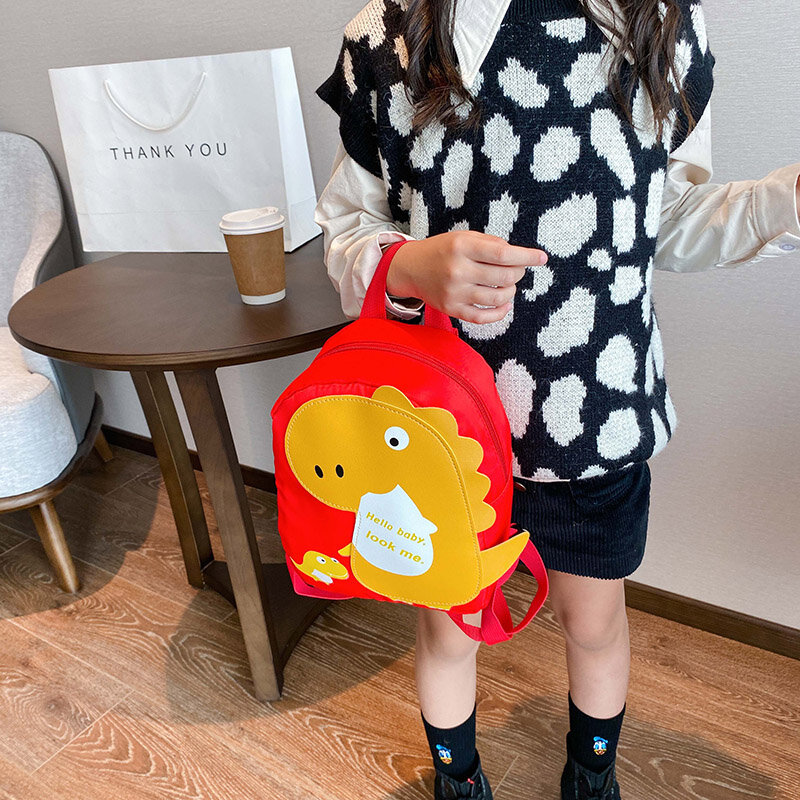 Śliczne dziecko maluch szkolne torby plecak przedszkole dzieci dziewczyny chłopcy tornister 3D Cartoon torba na zwierzęta mały dinozaur